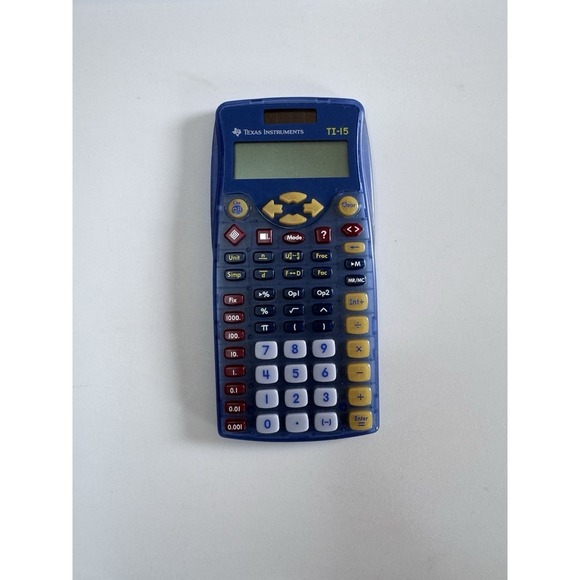 Texas Instruments Ti-I5 Explorer Calculator Tested & Works No Cover Blue - Picture 1 of 3